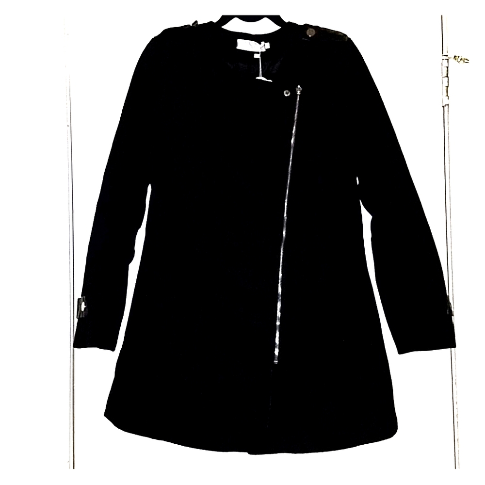 MEIYIZU Felt Zipper Coat